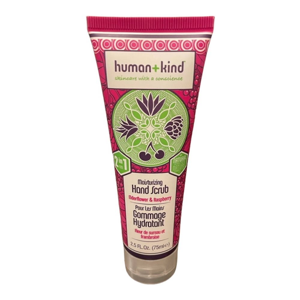 Human+Kind Moisturizing & Exfoliating Hand Scrub -Elderflower & Raspberry